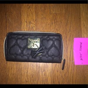 NEW! Gold/Black Betsy Johnson Wallet